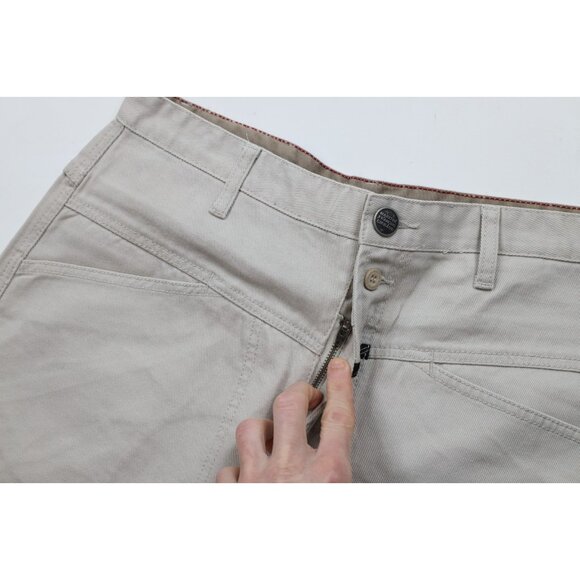 Deadstock Vtg 90s Marithe Francois Girbaud Mens 33 Baggy Denim Jean Shorts Gray - Picture 5 of 11